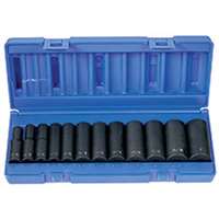(GRY-1213D) 3/8" Dr, 6Pt, SAE Deep Impact Set, 12Pc