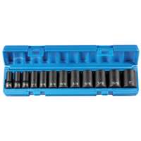 (GRY-1213SD) 12 Pc. 3/8'' Drive 6 Point Semi–Deep Socket Set