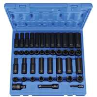 (GRY-1243RD) 3/8" Dr Standard and Deep Length Impact Set (1243RD)