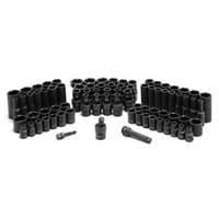 (GRY-1281) 81 Pc. 3/8" Drive 6 Point Standard and Deep Master Socket Set