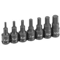 (GRY-1297MH) 3/8" Drive 7 Piece Hex Driver Metric Set