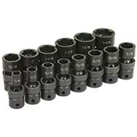 (GRY-1314U) 14-Piece 1/2 in. Drive 6-Point SAE Universal Ball Joint Socket Set