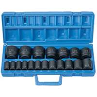 (GRY-1319) 19 pc. 1/2” Dr. Fractional Impact Socket Set