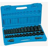 (GRY-1328RD) 28-Piece 1/2 in. Drive 6-Point SAE Standard and Deep Impact Socket Set