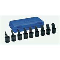 (GRY-1499UMH) 1/2" Drive 9 Piece Metric Universal Hex Driver Set