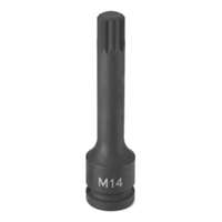 (GRY-21104S) 1/2'' Drive x M10 Triple Square Driver 4'' Length