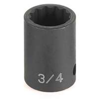 (GRY-2112R) 1/2" Drive x 3/8" Standard Impact Socket- 12 Point