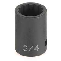 (GRY-2122R) 1/2" Drive x 11/16" Standard Impact Socket- 12 Point