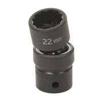 (GRY-2124UM) 1/2" Drive x 24mm Standard Universal Socket- 12 Point