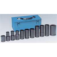 (GRY-8032) 3/4” Dr Truck Wheel Service Impact Socket Set, 11 pc