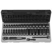 (GRY-81635MRD) 35-Piece 3/8 in. Drive Standard and Deep Length Metric Duo-Socket Set