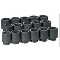 (GRY-9016D) 16 Pc. 1" Drive Deep Fractional Set