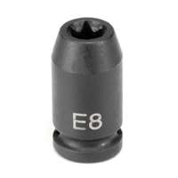 (GRY-910ET) 1/4" Drive x E10 Standard External Star Impact Socket