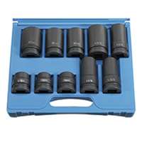 1" Drive 10 Pc. Standard and Deep Combo Truck Wheel Set