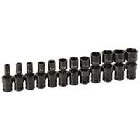 (GRY-9712UM) 12 Pc. 1/4" Surface Drive 6 Point Metric Standard Universal Socket Set