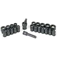 23-Piece 1/4 in. Drive 6-Point SAE and Metric Magnetic Impact Socket Set