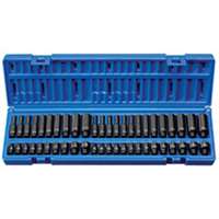 (GRY-9748) 48 Pc. 1/4” Standard and Deep SAE and Metric Impact Socket Set
