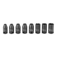 (GRY-998ET) 1/4" Drive 8 Pc. Standard External Star Impact Socket Set