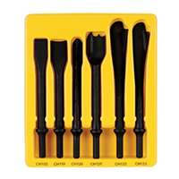 (GRY-CS106) 6 Pc. .401 Shank Exhaust Service Chisel Set