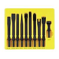(GRY-CS110) 10 Pc. .401 Shank General Service Chisel Set