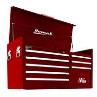 56" H2Pro Series 8 Drw Top Chest - Red