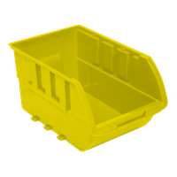 Single Large Plastic Individual Bin-Yellow No Logo