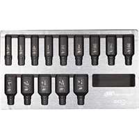 (IRC-DXSK2H14L) DXS2 DRIVE HEX DEEP SAE IMPACT SOCKET SET 14-PIECE