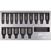 (IRC-DXSK2M15L) DXS2 DRIVE HEX DEEP METRIC IMPACT SOCKET SET 15-PIECE
