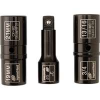 (IRC-SK4C3FN) 3PC 1/2" Lugnut Flip Socket