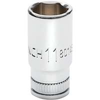 (KDT-80146S-06) SKT MID LNGTH 1/4DR 6PT 11MM MET