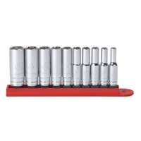 (KDT-80305) 10 pc. 1/4" Dr. 6 pt. Deep SAE Socket Set