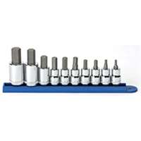 (KDT-80578) 10 Pc. 3/8" & 1/2" Drive Metric Hex Bit Socket Set