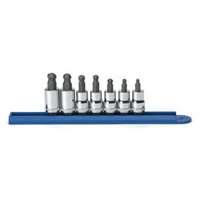 (KDT-80587) 7 pc. Ball HexBit Socket Set Metric, 3/8" Dr