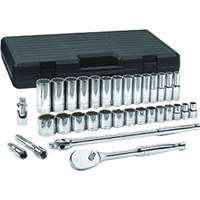(KDT-80714D) 33 Pc. 1/2" Drive 12 Point Standard & Deep SAE Mechanics Tool Set