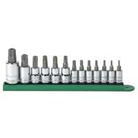 (KDT-80725) 13 Pc. Tamperproof Torx Bit Socket Set