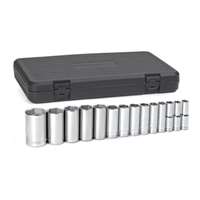 (KDT-80733) 14 pc. 6 Pt. Deep Socket Set, ½” Dr.