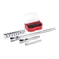 (KDT-81032) 45 Pc. 1/4” Drive 6 Point  Standard Metric Slim  Head Mechanics Tool Set