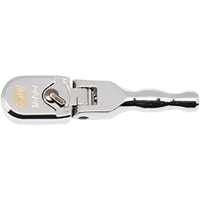 (KDT-81212XP) 3/8in Drive 120XP Full Polish Chrome Stubby Flex Head Teardrop Ratchet