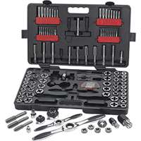 (KDT-82812) 114 pc. Large SAE/Metric Ratcheting Tap and Die Set