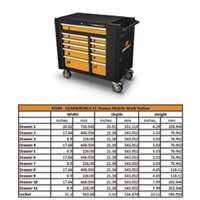 42" Industrial Rolling Cabinet