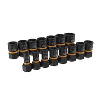 (KDT-84783) 15 Pc. 1/4" & 3/8" Drive Bolt Biter Impact Extraction Socket Set