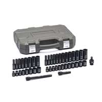 (KDT-84916N) 44 Pc. 3/8" Drive 6 Point SAE/Metric, Standard & Deep Impact Socket Set