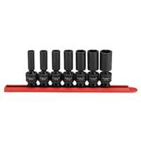 (KDT-84923N) 3/8" Drive SAE Deep Universal Socket Set, 7 Pc