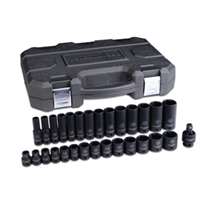 (KDT-84925N) 3/8" Dr 6Pt Metric, Standard/Deep Impact Socket Set, 29pc