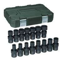 (KDT-84939N) 15 Pc. 1/2" Drive 6 Point Metric Universal Impact Socket Set