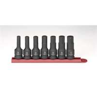 (KDT-84941) 1/2" Drive Hex Impact Socket Set SAE, 7 Pc