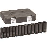 (KDT-84955N) 14 Pc. 1/2" Drive Deep Metric Impact Socket Set