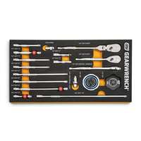 (KDT-86520) 18 Pc. 1/4” Drive 90T Ratchets & 1/4” Drive Tool Accessories Set in EVA Foam Tray