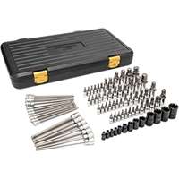 (KDT-86538) 80 Pc. 1/4", 3/8" & 1/2" Drive Hex/Ball End Hex/Tamper Proof Torx/E-Torx/Torx Bit Socket Set