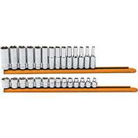 (KDT-86540) 28 Pc. 3/8" Drive 6 Point Standard and Deep Socket Set